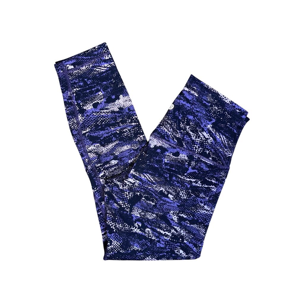 Lululemon Wunder Under high-rise 7/8 Luxtreme Purple Black Size 6